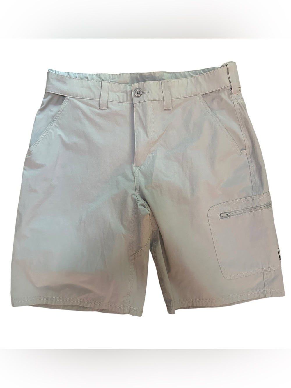 Men’s Huk Next Level 10.5" Shorts Sz L Light Gray